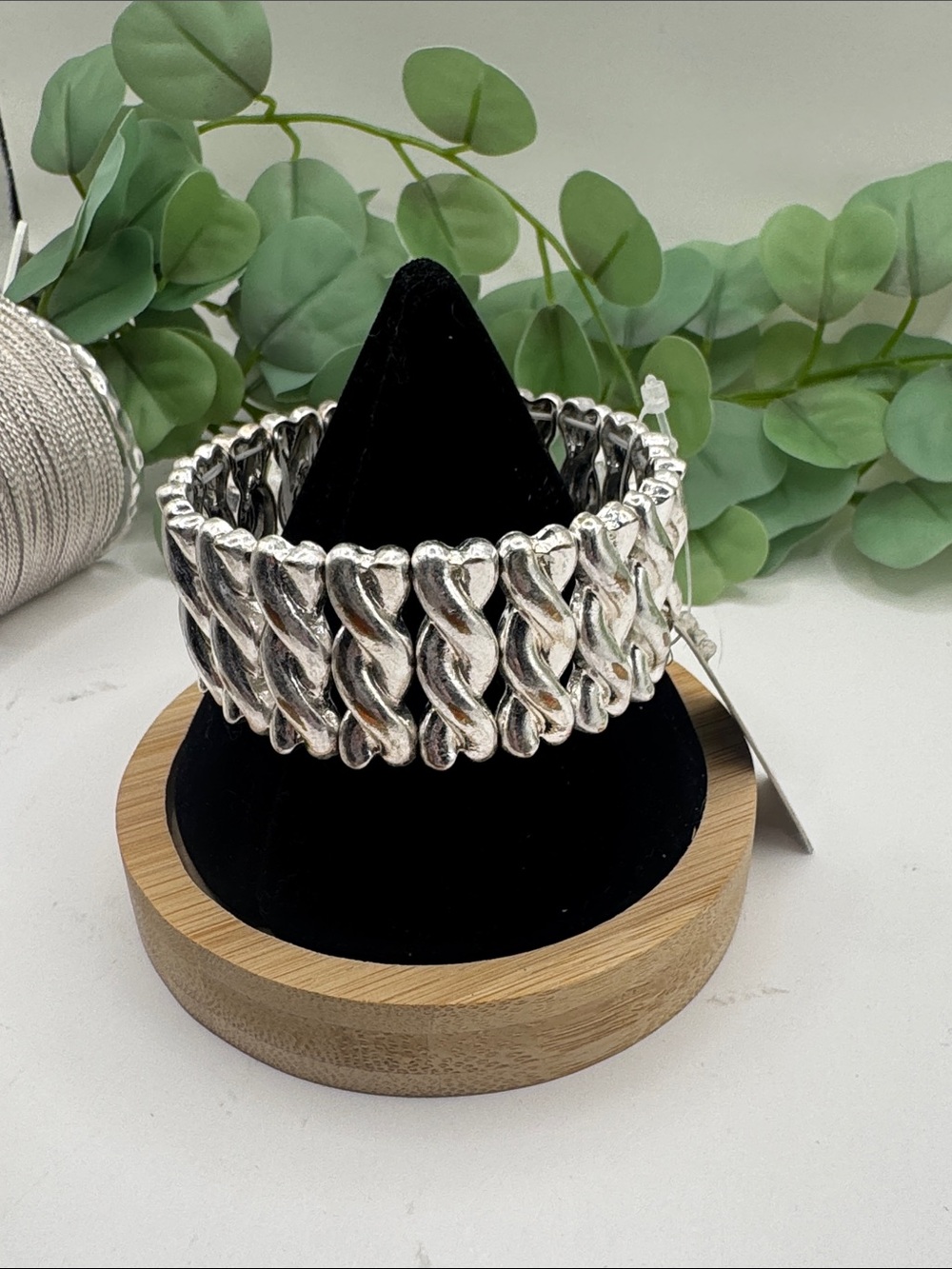 Pomina Silver-Tone Statement Stretch Bracelet (BR 1616/1 ov) - Picture 2 of 7